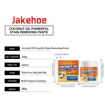 Jakehoe Coconut Oil Powerful Stain Removing Paste