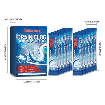 Jakehoe Drain Clog Remover (12 Pecs)