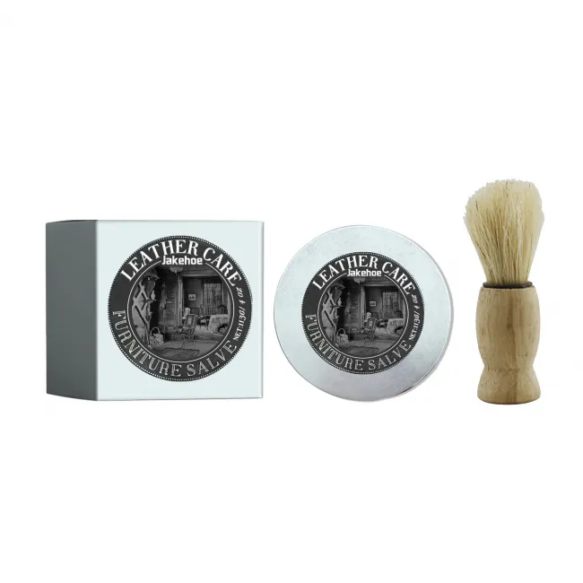 Jakehoe Furniture Leather Cleaner Ointment Brush Set